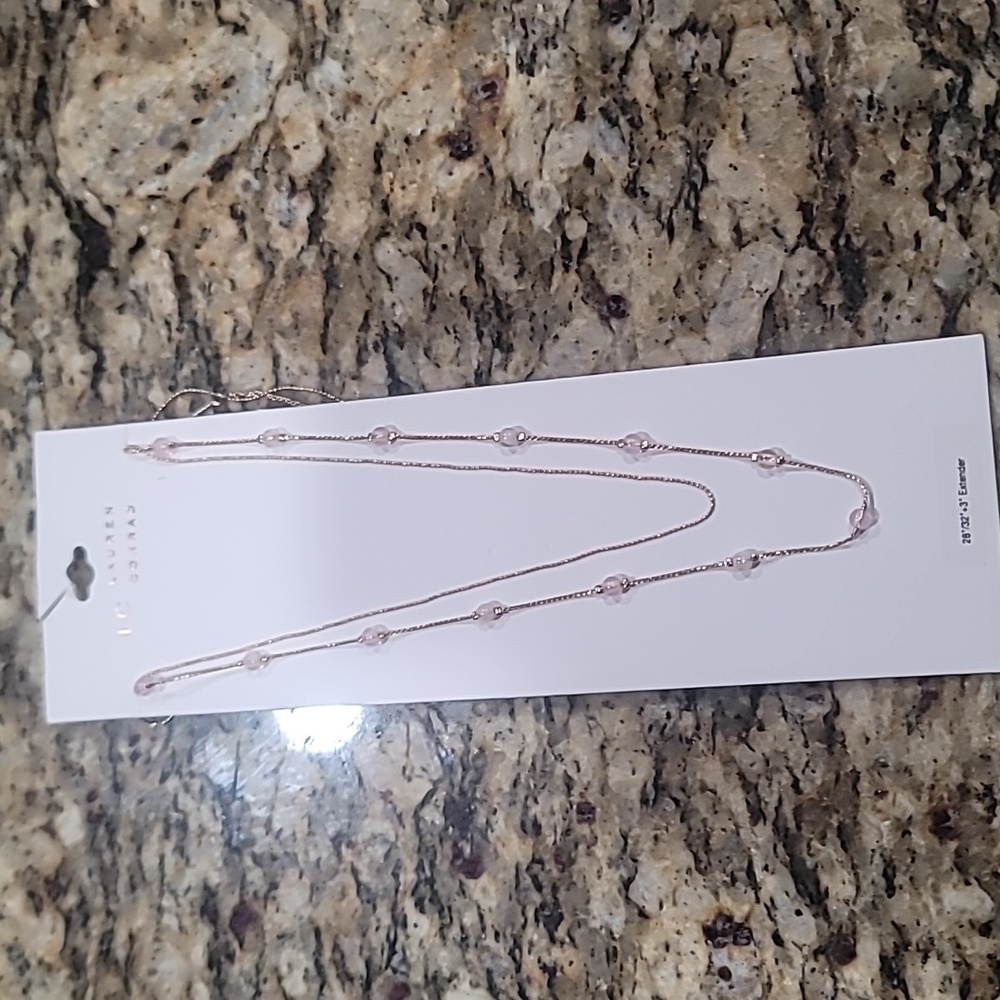 Brand new Lauren Conrad gold beaded long neclace